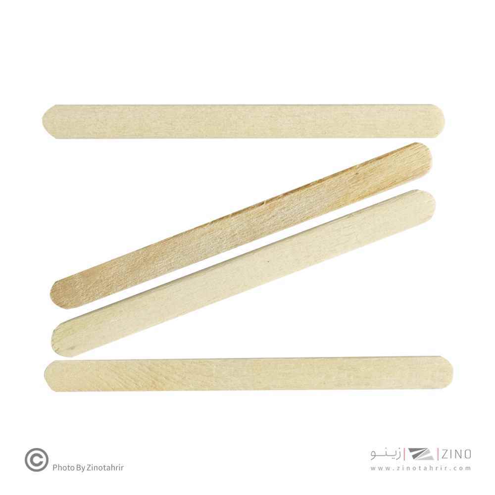 چوب بستنی باریک سفید لوکس صبا متالیک 