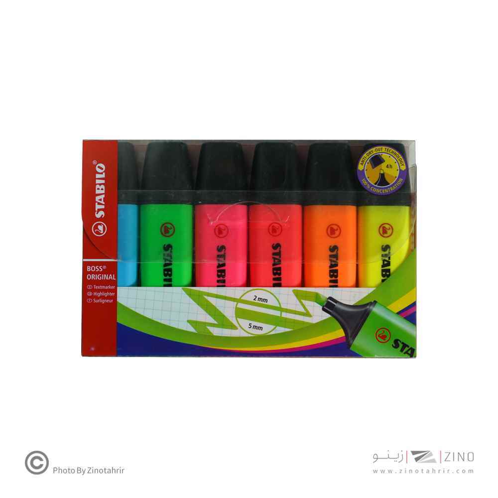 علامت زن جور6رنگ باس اورجینال(فلورسنت)استابیلو کد70/6