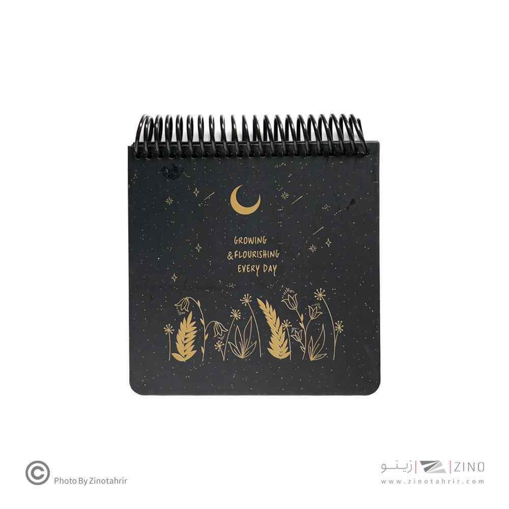 دفتر80برگ کاغذ مشکی(بی خط)140*140سیمی جلد سخت لانگو کدBN-405