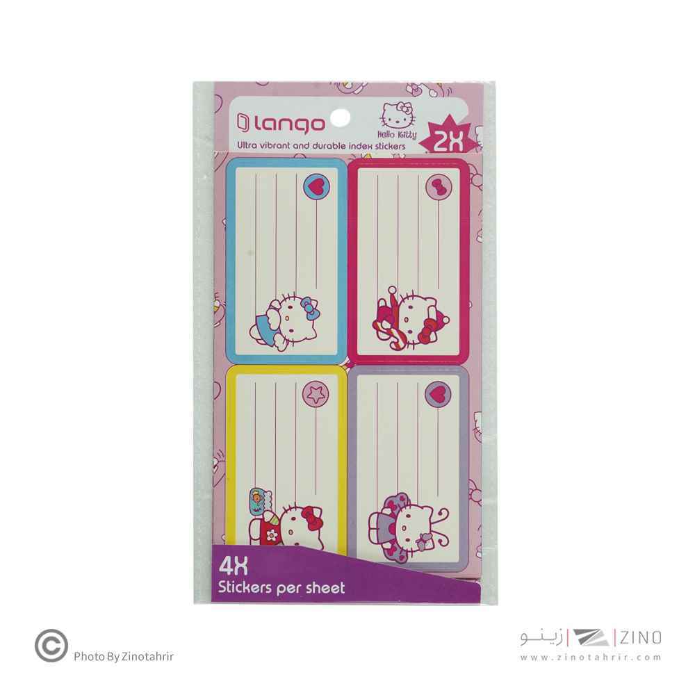 برچسب اسم دانش آموز طرح هلو کیتی لانگو