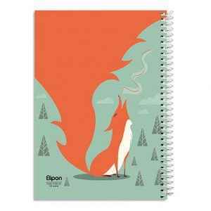 دفتر100برگ وزیری سیمی فانتزی الیپون کد239کارتن36عددی