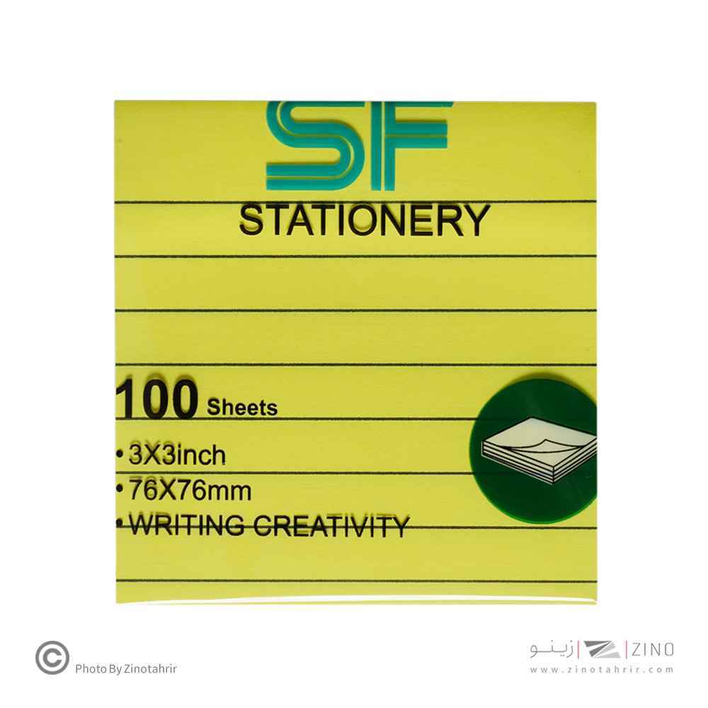 پست ایت100برگ76*76الوان خطدارفسفری اس اف کدSF-302