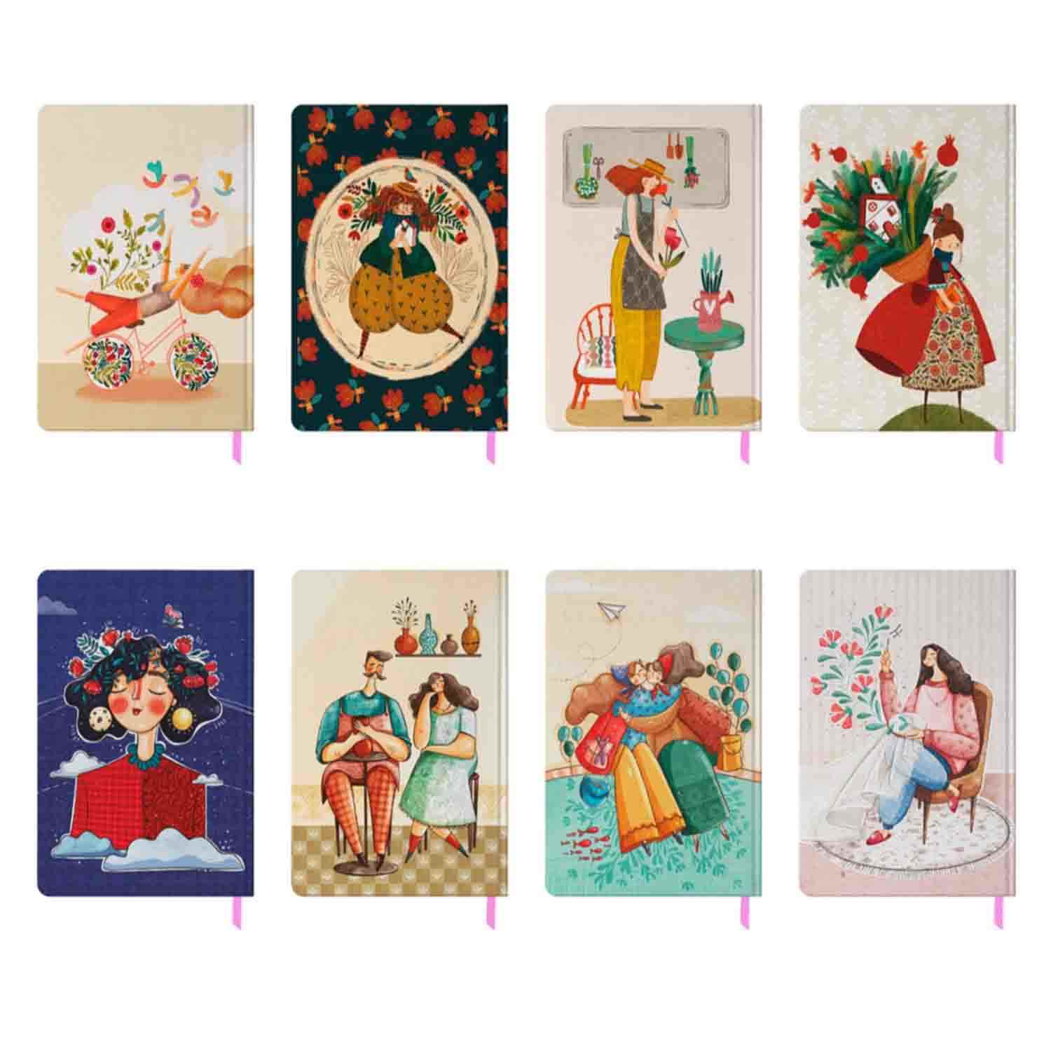 پلنررنگی هفتگی رقعی جلدسخت 15*21 مسترنوت کد406 کارتن 38عددی 