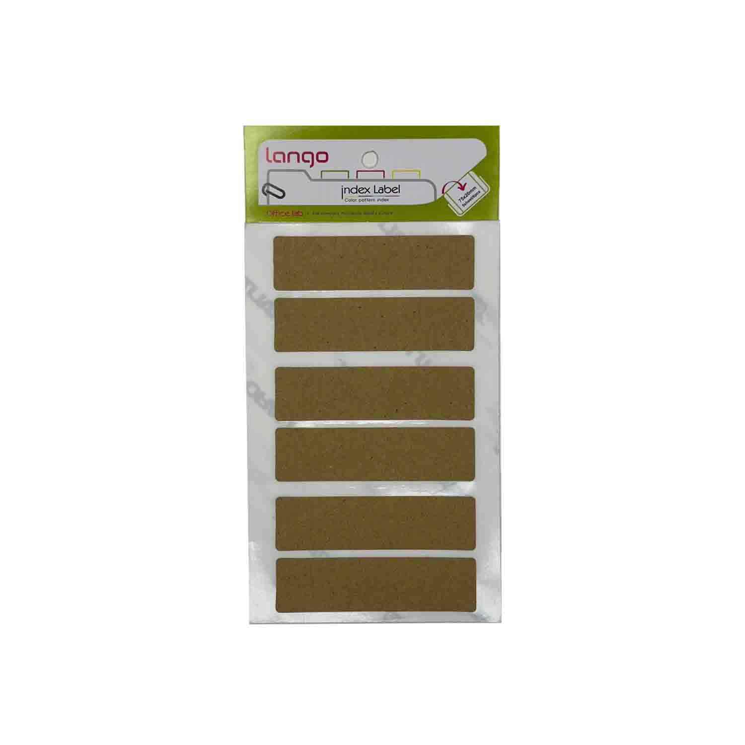 برچسب کرافت سایز75*20میلیمتر5برگی لانگوکدB-56 یا کد032