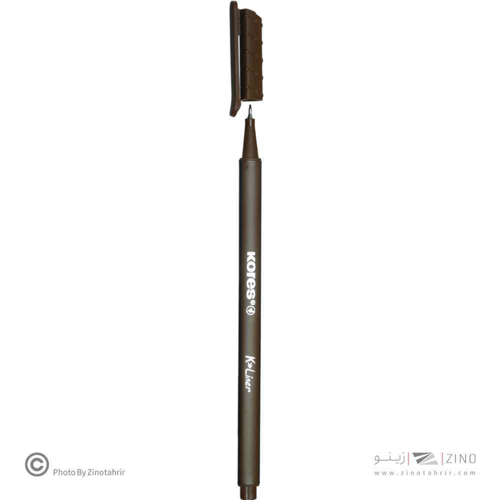 روان نویس نوک نمدی بدنه سه گوش کورس رنگ قهوه ای کد28162