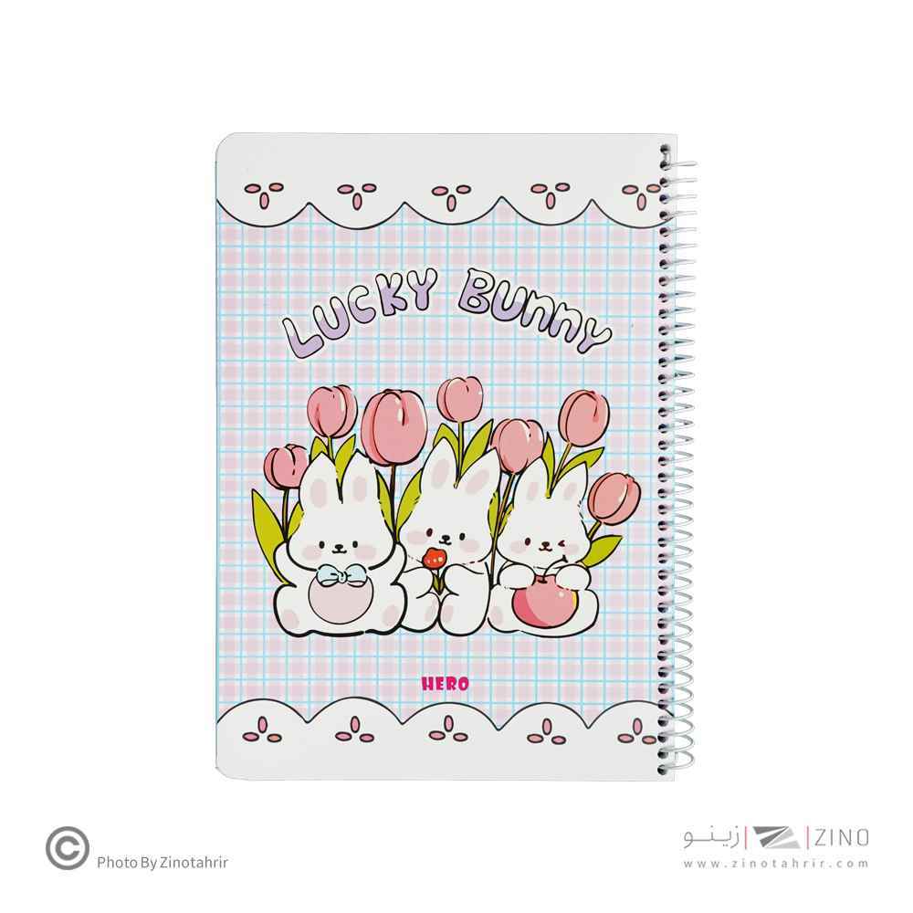 دفتر100برگ وزیری سیمی(حاشیه دار فانتزی) هیرو