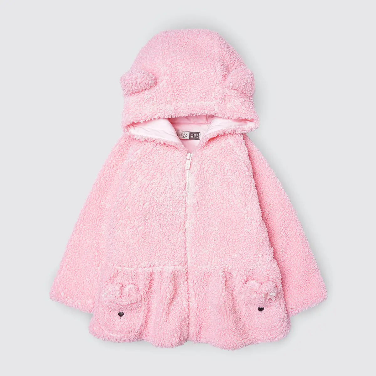 پالتو کلاهدار دخترانه طرح دلنیا کد 23182