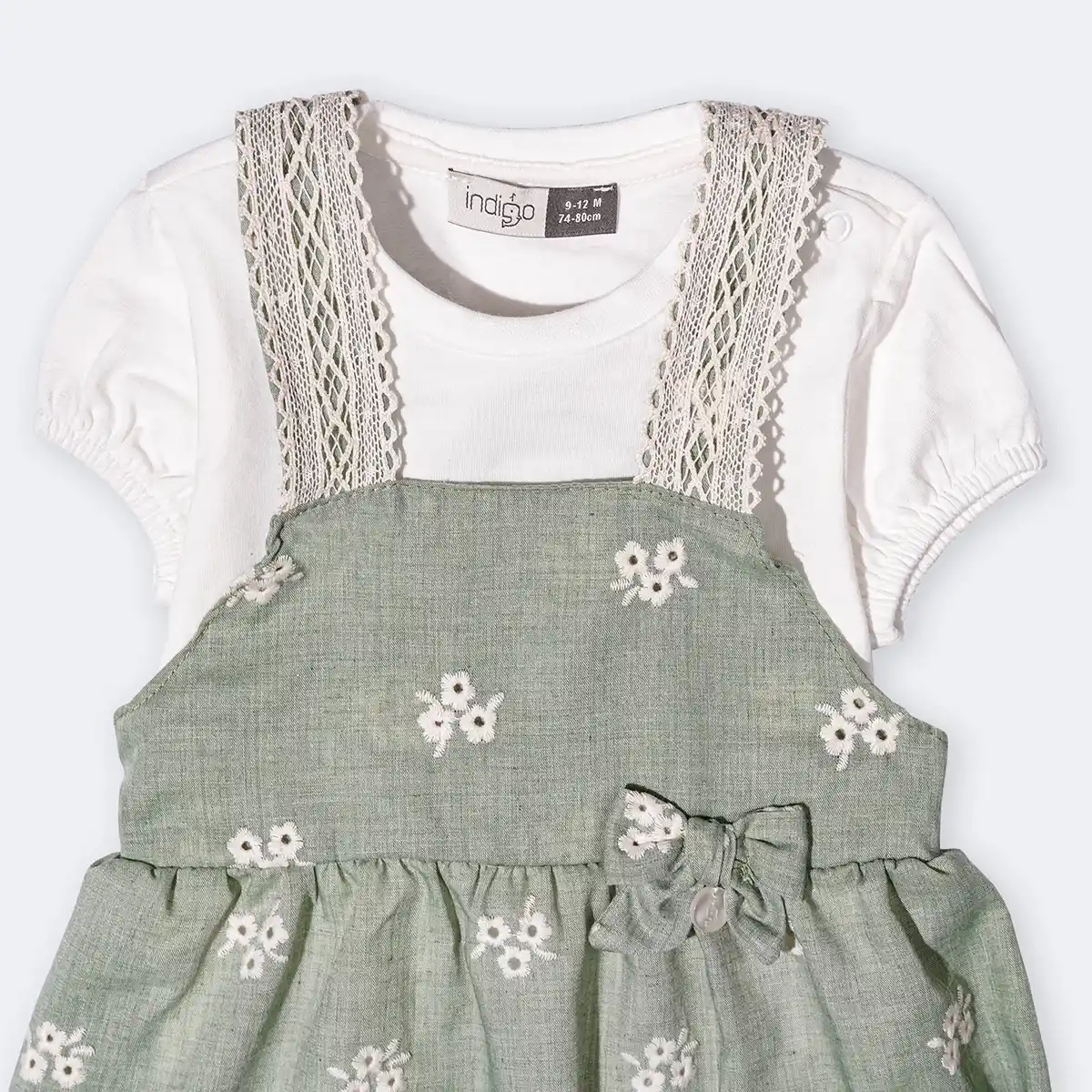 دوبنده و تیشرت دخترانه با تل طرح الینا کد 14134