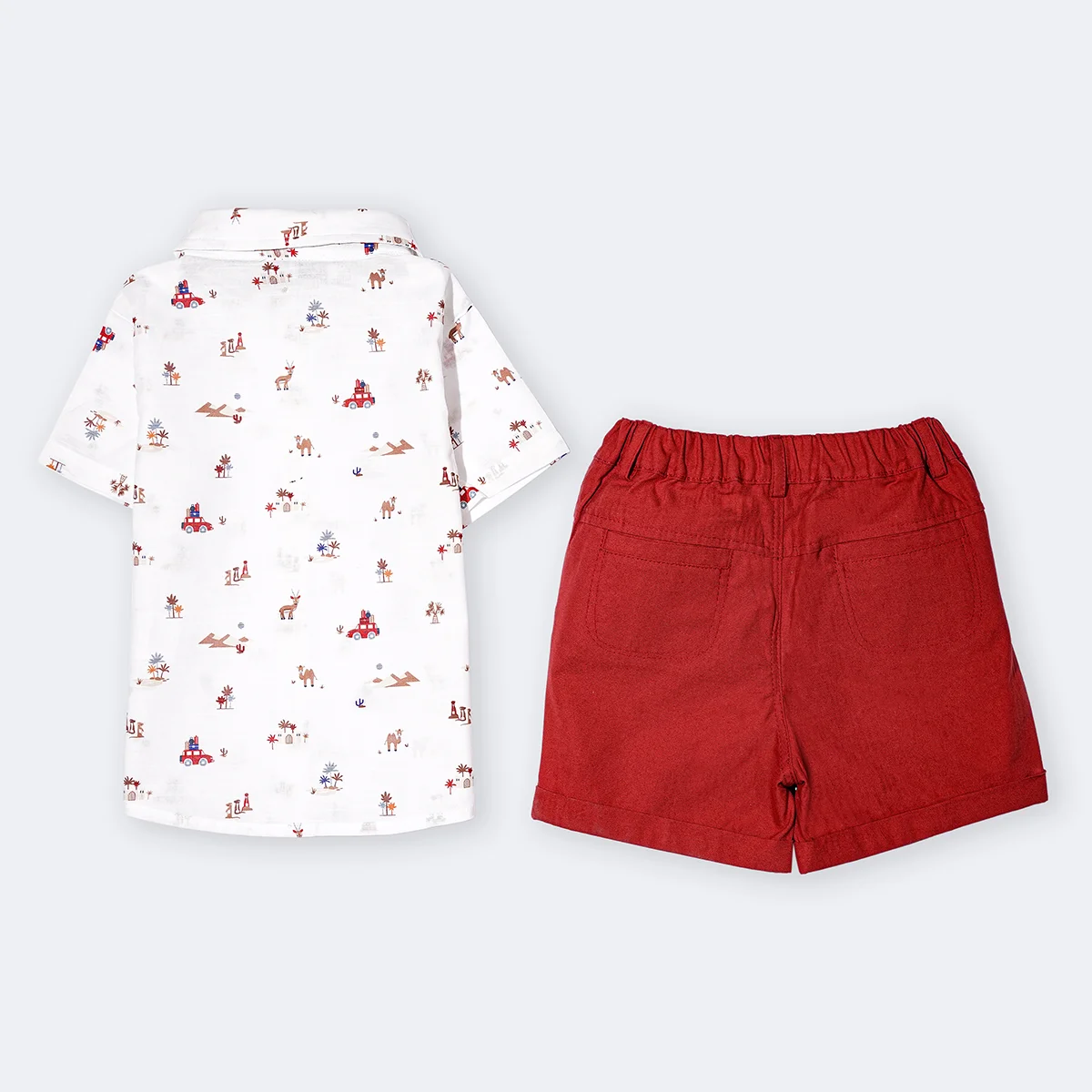 پیراهن و شلوارک پسرانه طرح هامون کد 142341