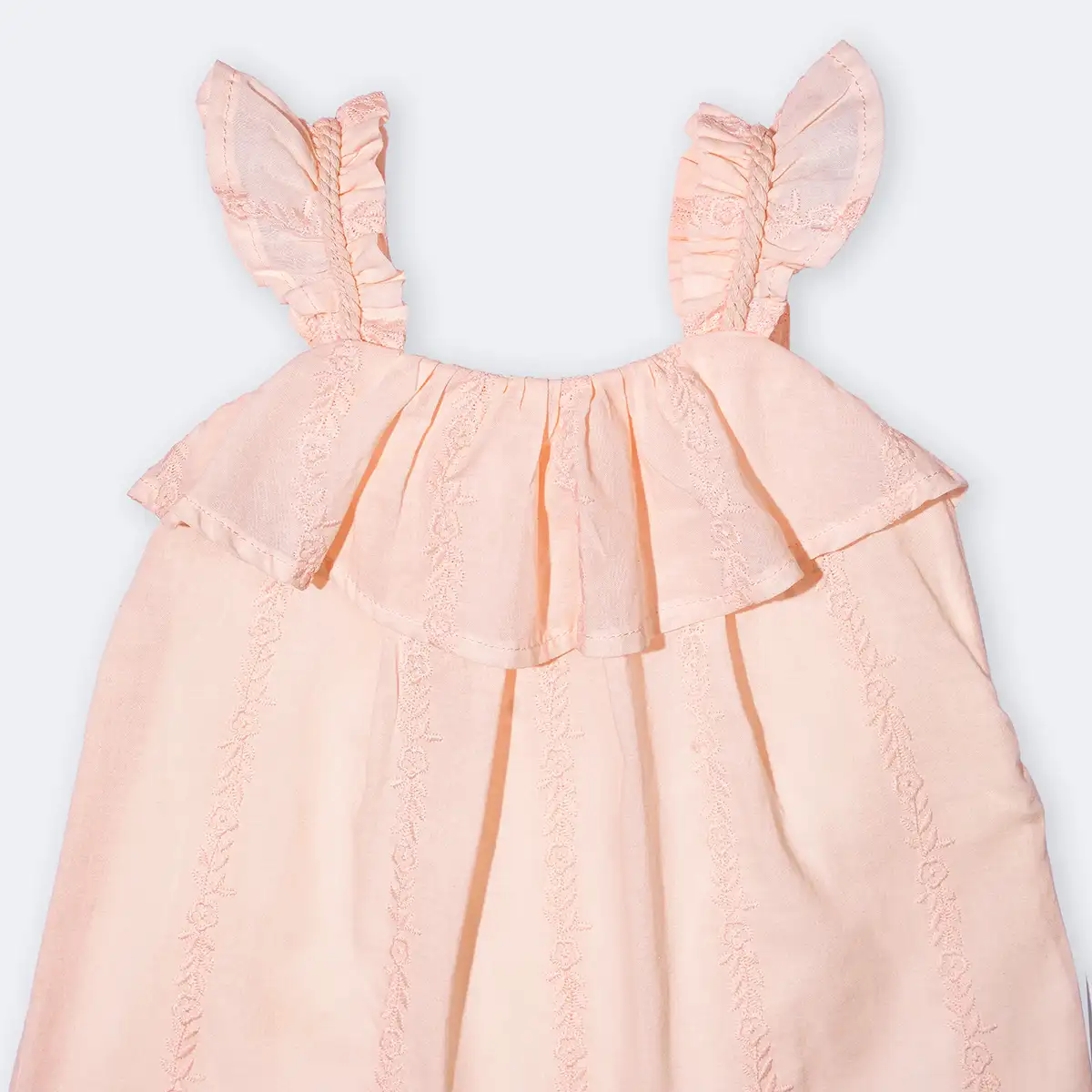 پیراهن دخترانه با تل و شورت طرح جانا کد 14135