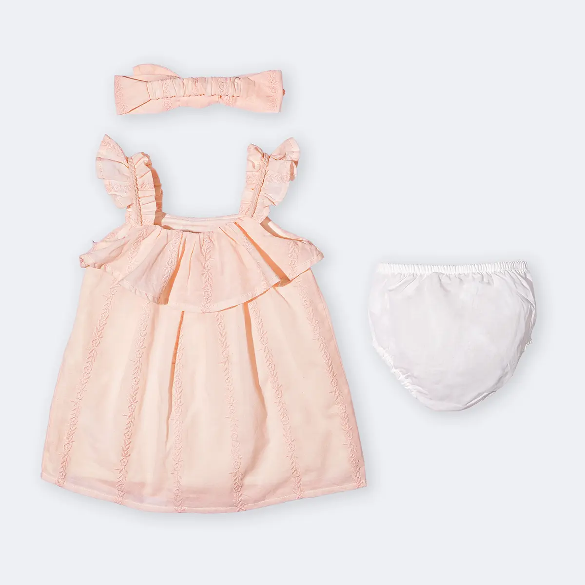 پیراهن دخترانه با تل و شورت طرح جانا کد 14135