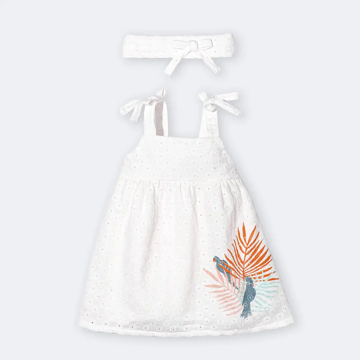 پیراهن دخترانه با تل طرح توکا کد 14159