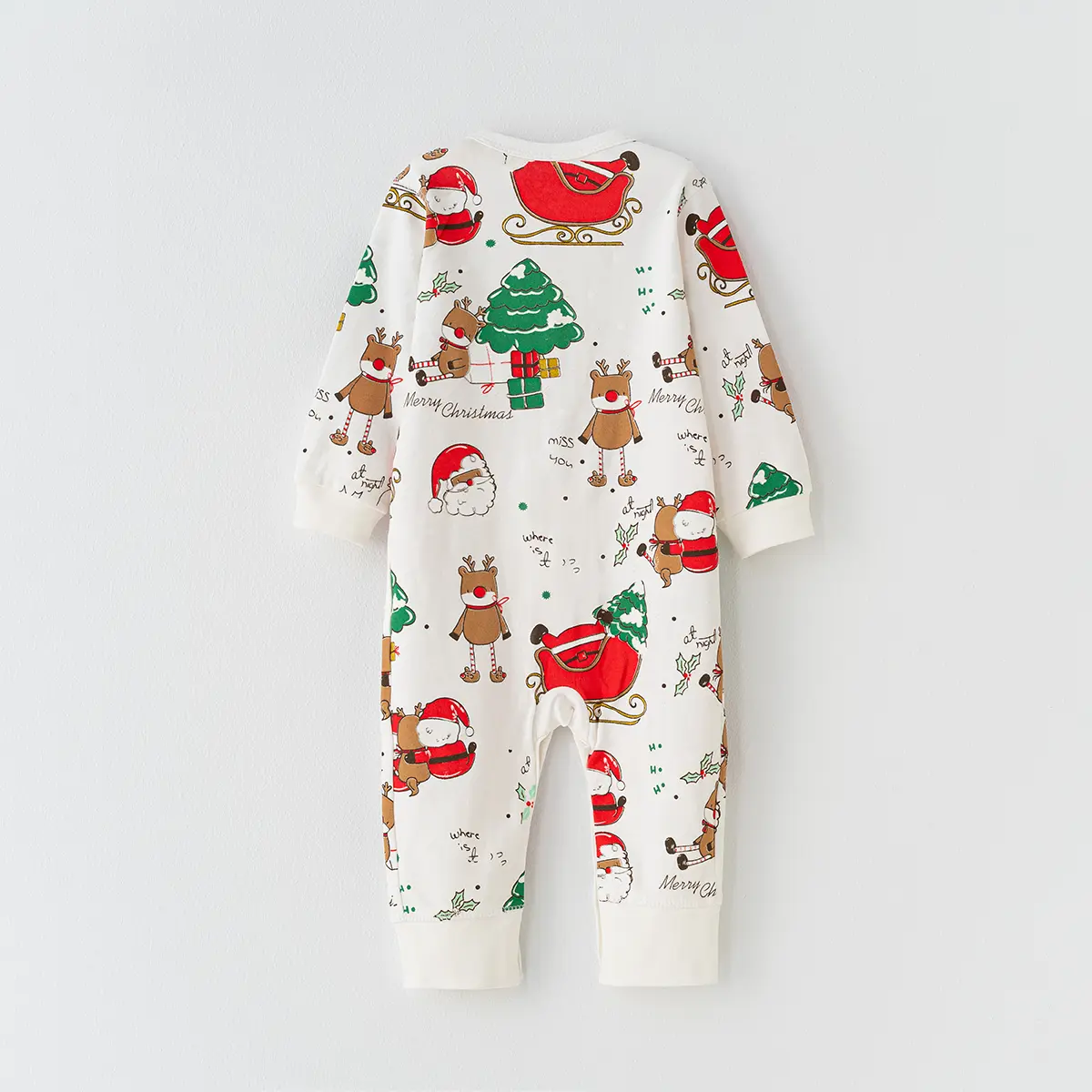 سرهمی خواب طرح کریسمس سفید 420145