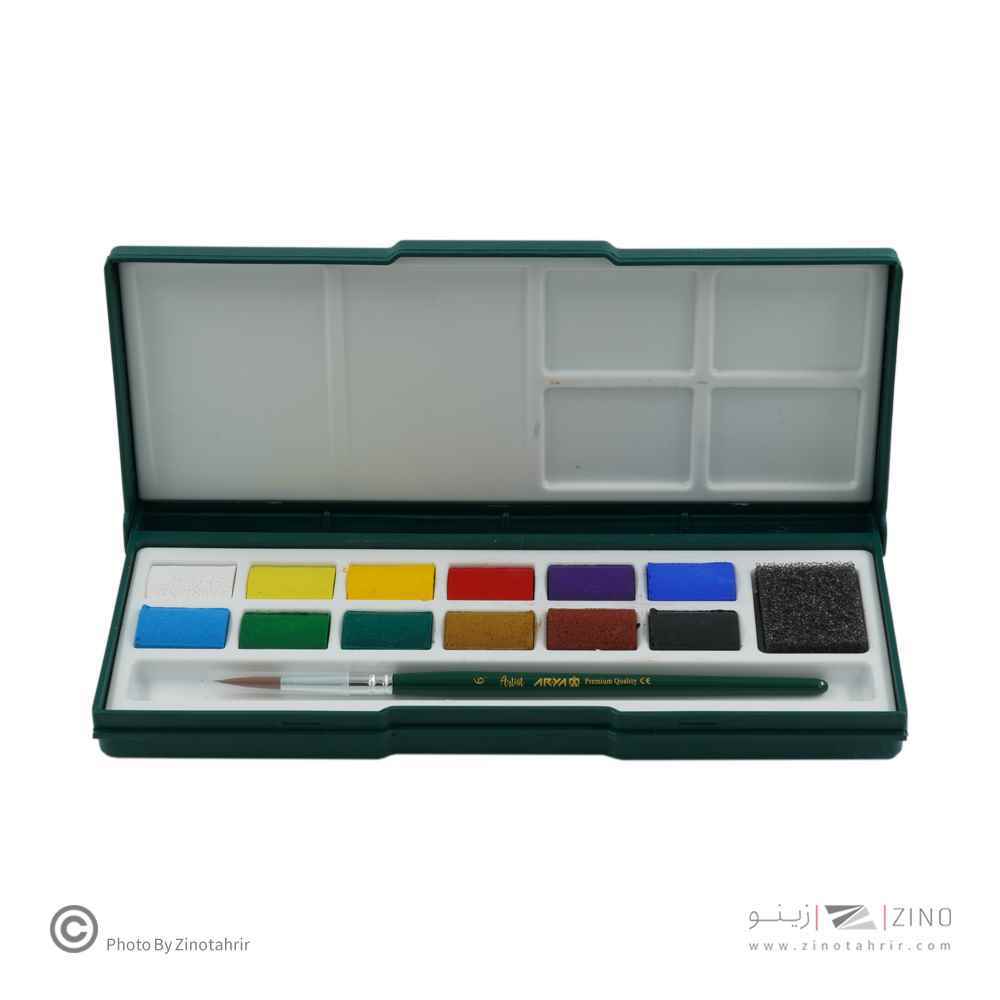 آبرنگ12رنگ حرفه ای (آرتیست) آریا کد5601