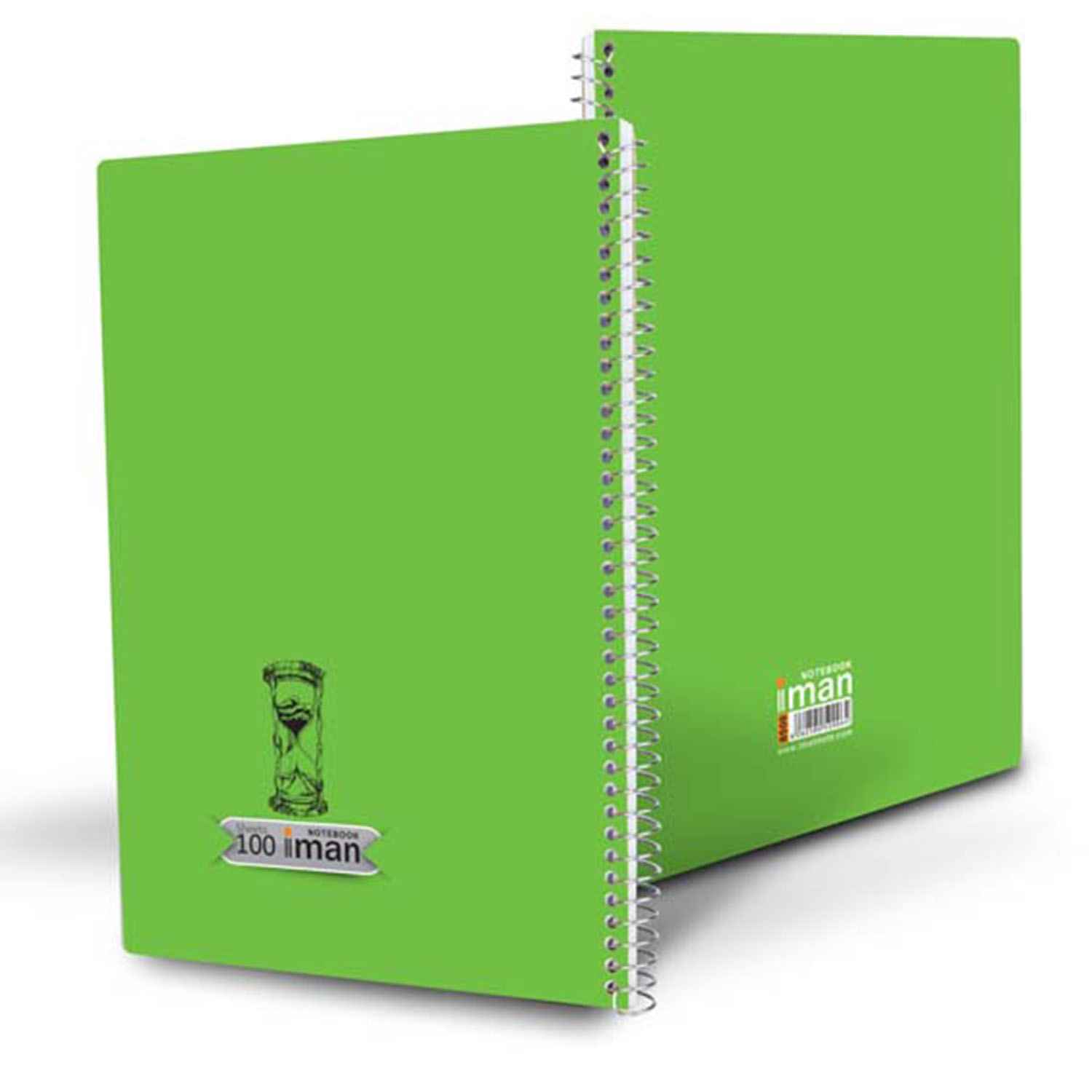 دفتر100برگ رحلی کد8513ایمان سیمی جلدسخت