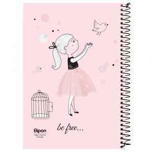 دفتر60برگ وزیری سیمی مجلدفانتزی الیپون کد227کارتن60عددی