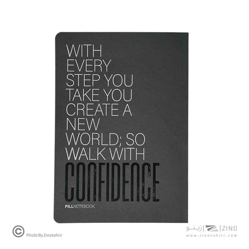 دفتر48برگ کاغذ مشکی وزیری (بی خط)ته چسب پیل سری نایت