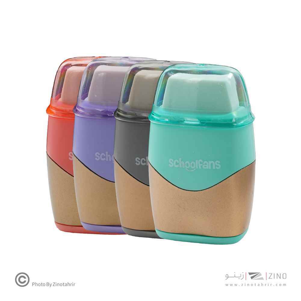 تراش پاکن دو سوراخ مخرن دار متالیک گلد اسکول فنز کد923003