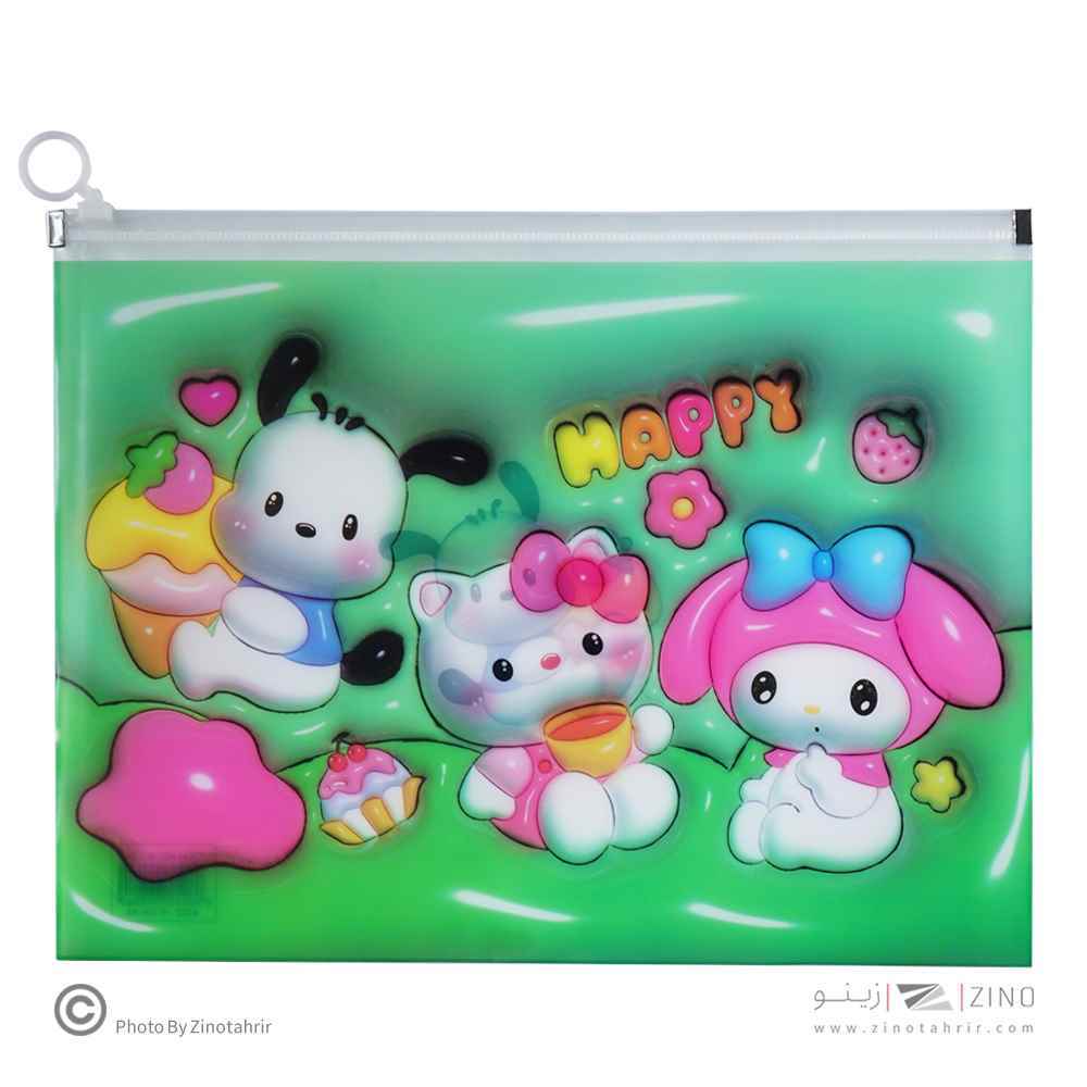 پوشه زیپ دارA4فانتزی