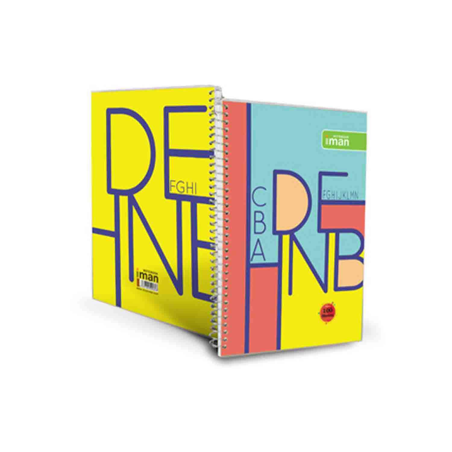 دفتر60برگ دوخط ایمان کد9505 جلدطلق