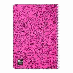 دفتر60برگ وزیری سیمی فانتزی الیپون کد223کارتن72عددی