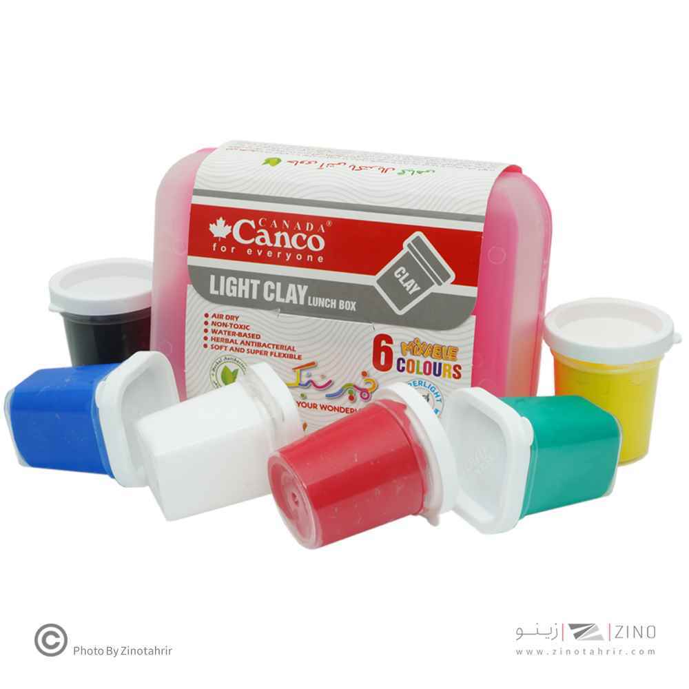 خمیرسبک 6رنگ کنکو+ظرف غذاقدیم با لفاف کاغذی