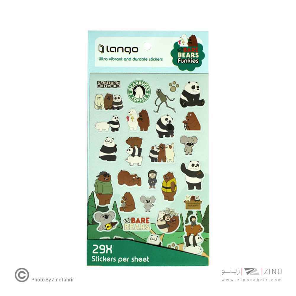 برچسب لانگو سری فانکیز طرح خرس 