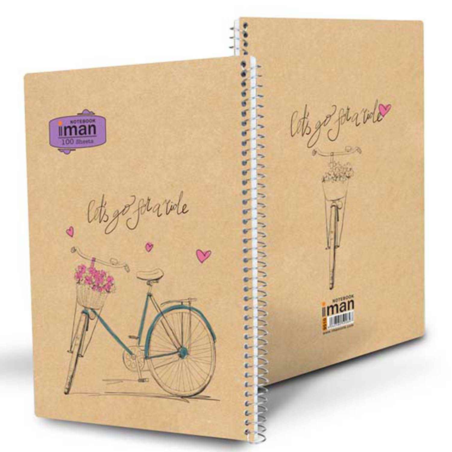 دفتر100برگ کد9510ایمان گلاسه طرح کرافت