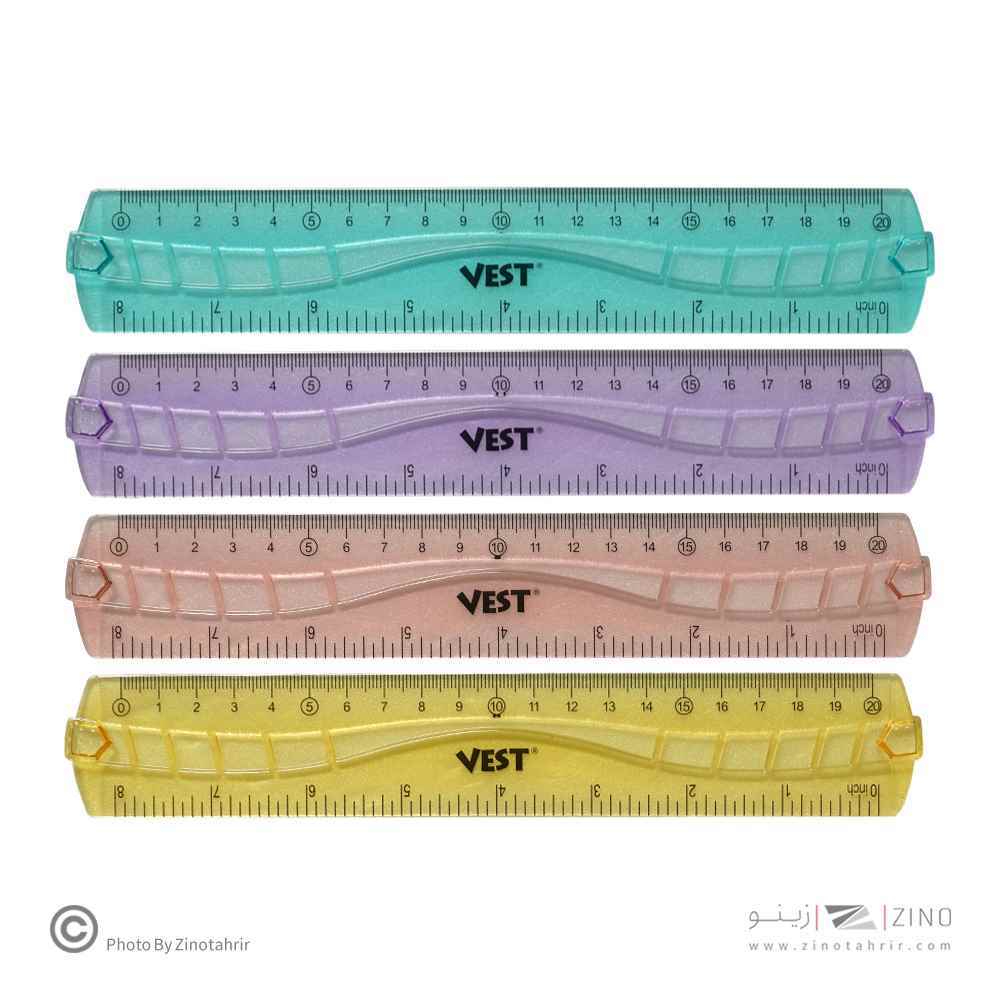 خط کش20سانت ژله ای(پاستلی) وست کدFB6268