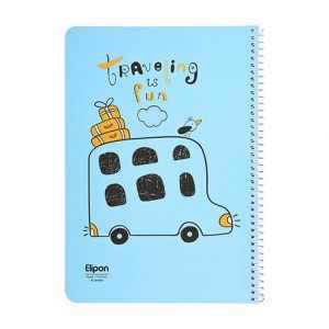 دفتر40برگ وزیری سیمی فانتزی الیپون کد214کارتن96عددی