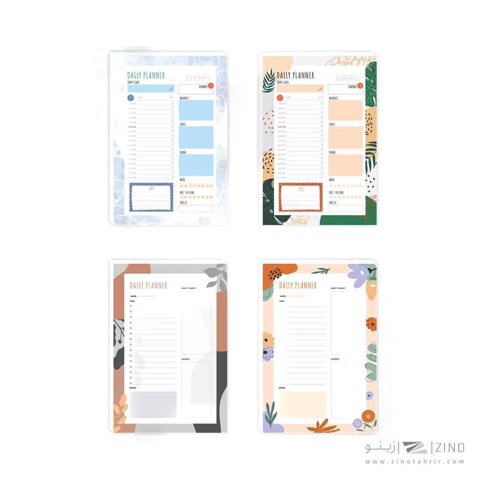 دفتریادداشت کاورلس چسبی روزانه میکرو کدj41