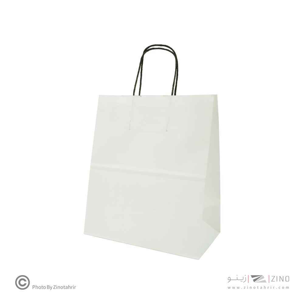 پاکت دسته دار سفید سایز13*26*23 (110گرم)