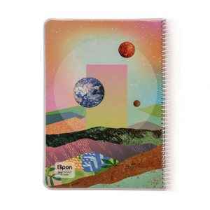 دفتر80برگ وزیری سیمی مجلدکلاسیک الیپون کد234کارتن 48