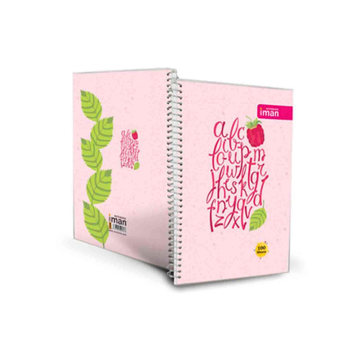 دفتر60برگ دوخط ایمان کد9505 جلدطلق