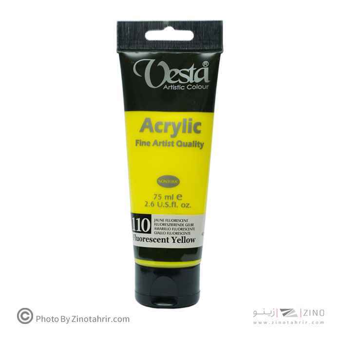 رنگ اکریلیک 75میل رنگ خاص وستا کد110