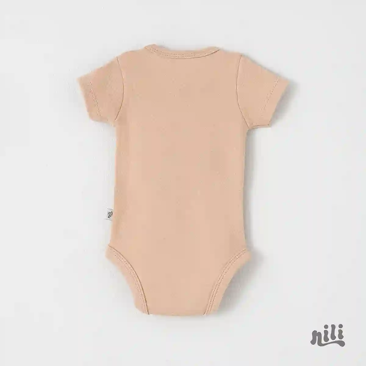 زیر دکمه آستین کوتاه خرس کارامل 10017