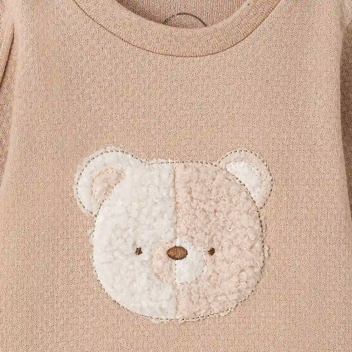 بلوز آستین بلند خرس کارامل 10015