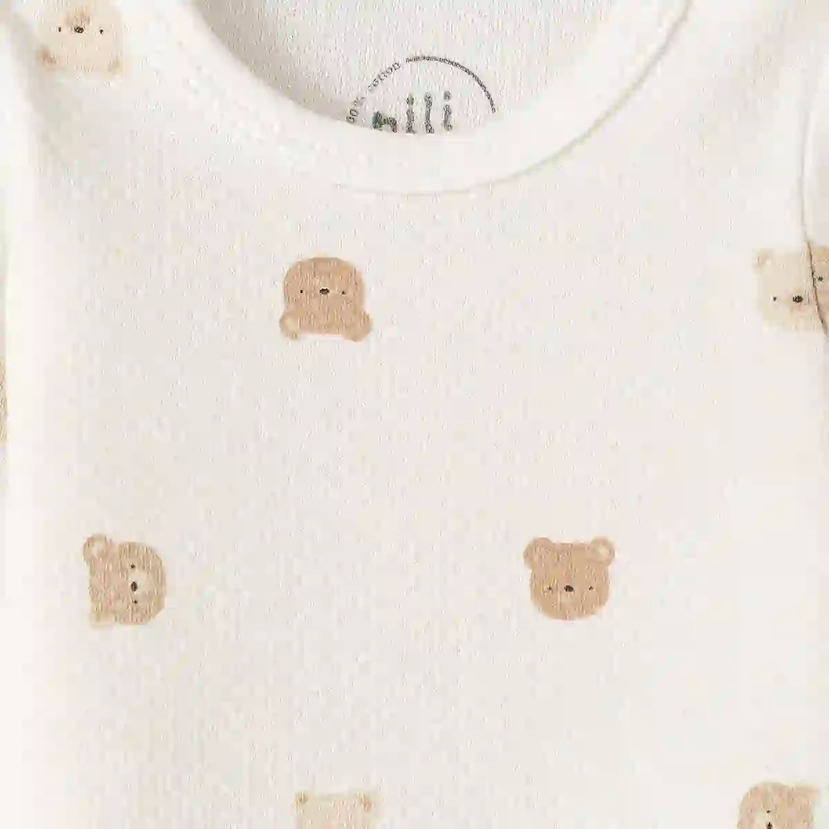 زیر دکمه آستین بلند خرس کارامل 10018