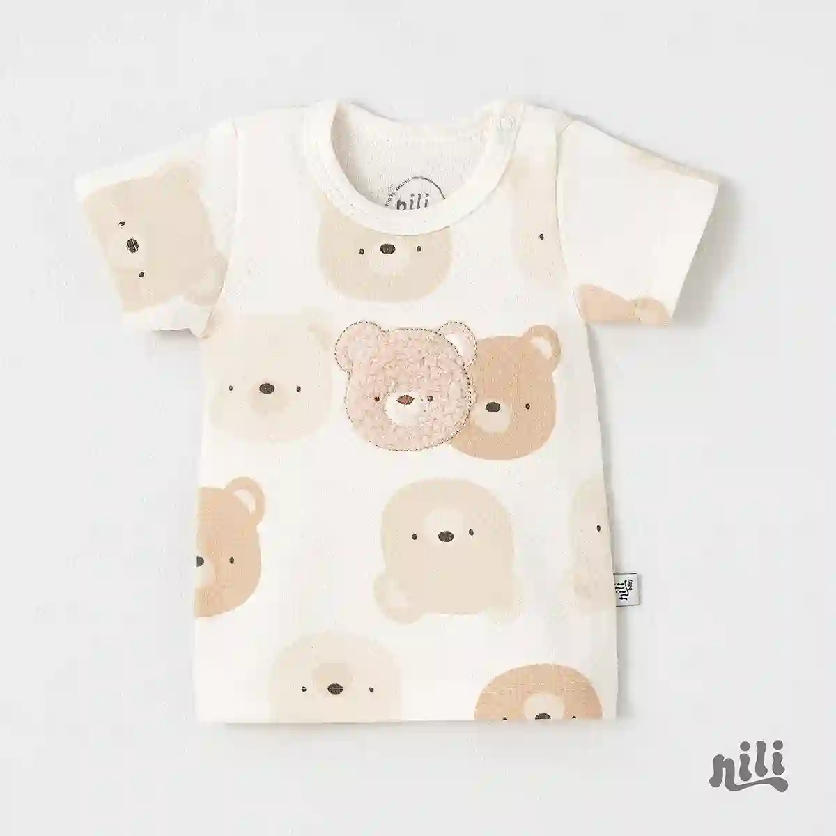 بلوز آستین کوتاه خرس کارامل 10014