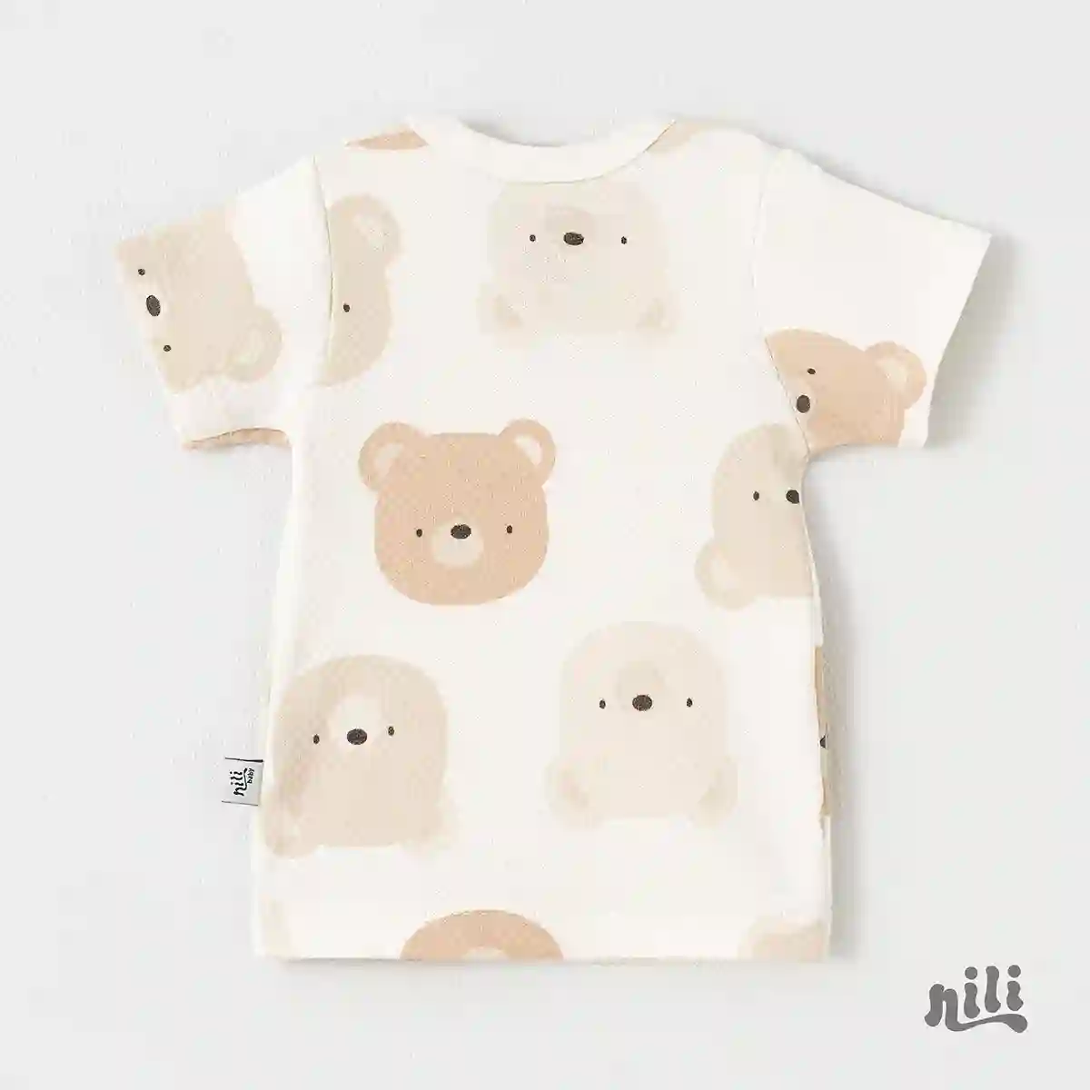 بلوز آستین کوتاه خرس کارامل 10014