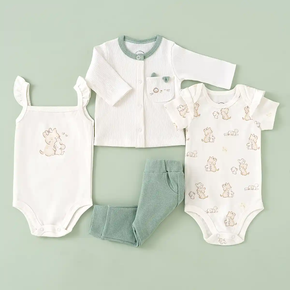 ست 13 تیکه بیمارستانی طرح موش و گربه کد 3987