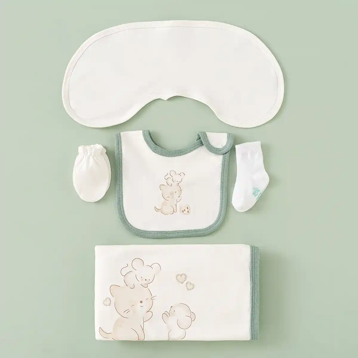 ست 13 تیکه بیمارستانی طرح موش و گربه کد 3987