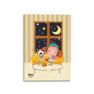 دفتر40برگ وزیری شومیزفانتزی الیپون کد292کارتن108عددی