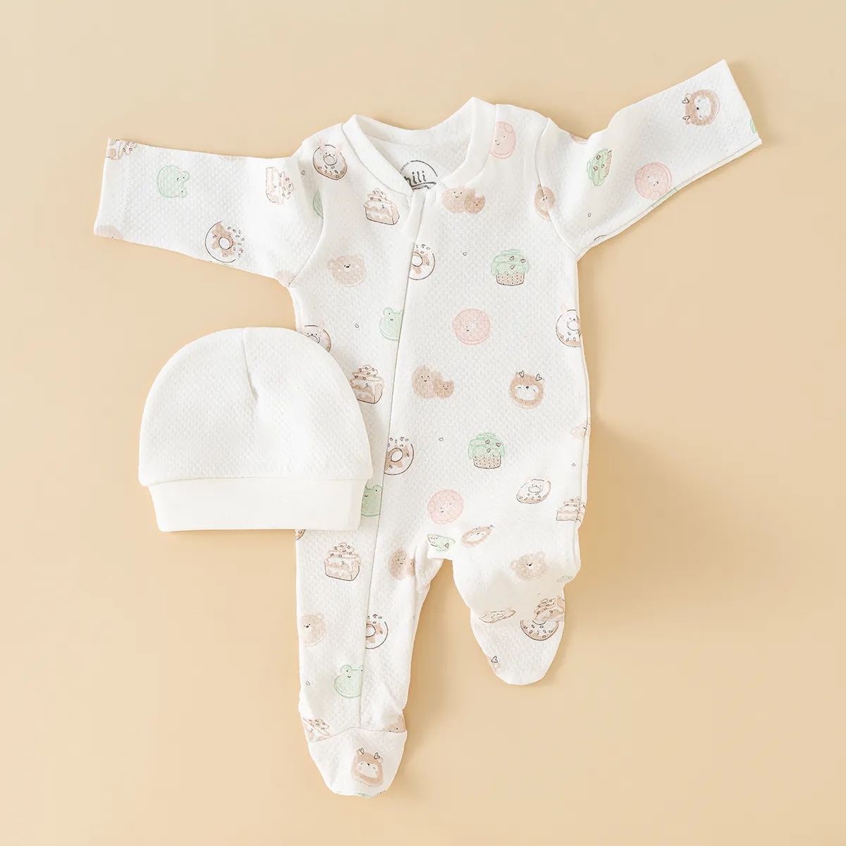 ست 13 تیکه بیمارستانی طرح کاپ کیک کد 3981