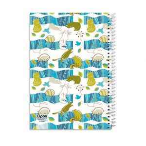 دفتر60برگ وزیری سیمی فانتزی الیپون کد223کارتن72عددی