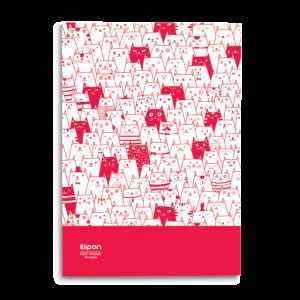 دفتر40برگ وزیری شومیزکلاسیک الیپون کد210کارتن 112عددی