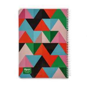 دفتر80برگ وزیری سیمی مجلدکلاسیک الیپون کد234کارتن 48