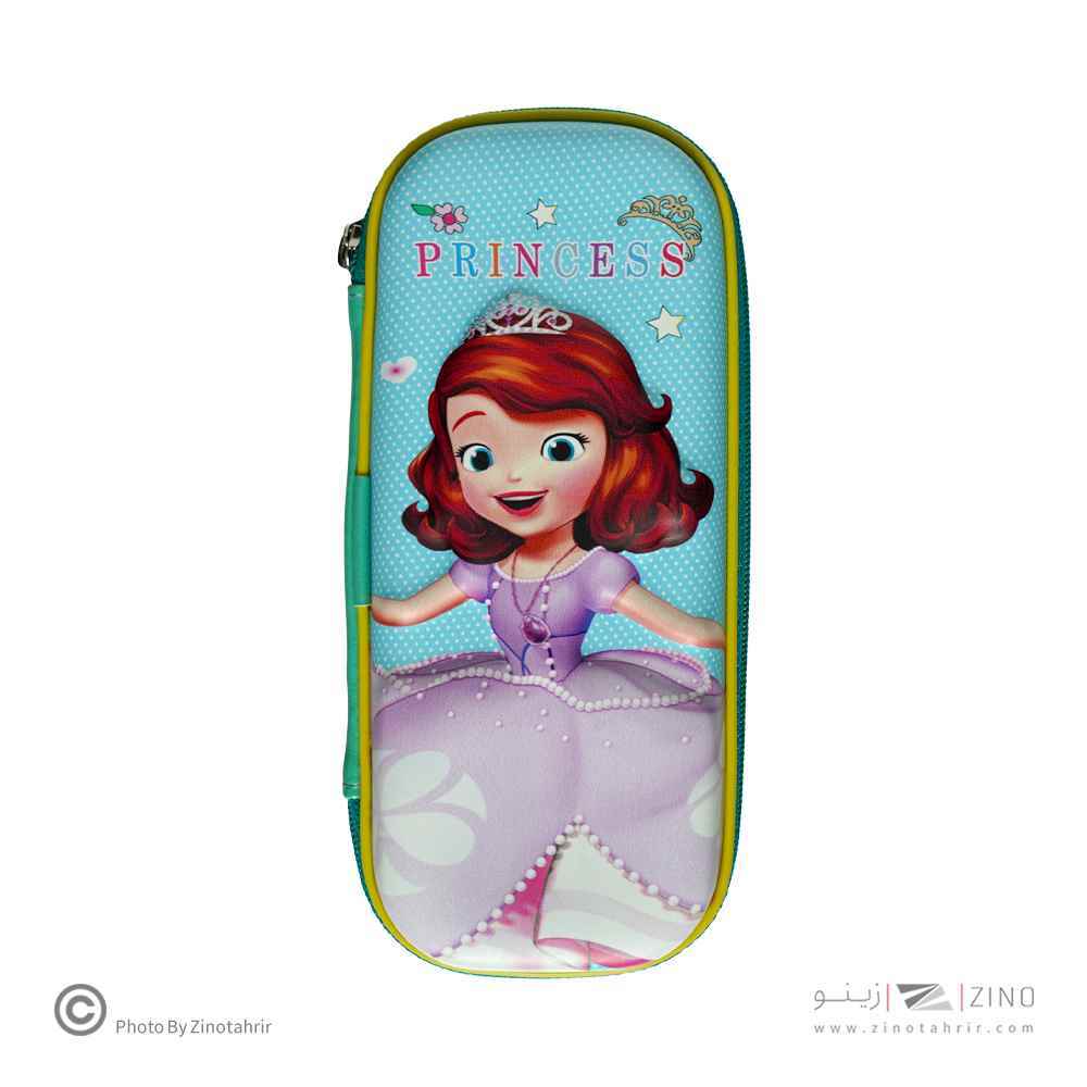 جامدادی هاردباکس تک زیپ کفشدوزک پرنسس فروزن لایت استارکد201 