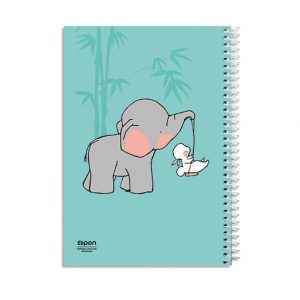 دفتر40برگ نقاشی سیمی فیلی الیپون کد253کارتن52عددی