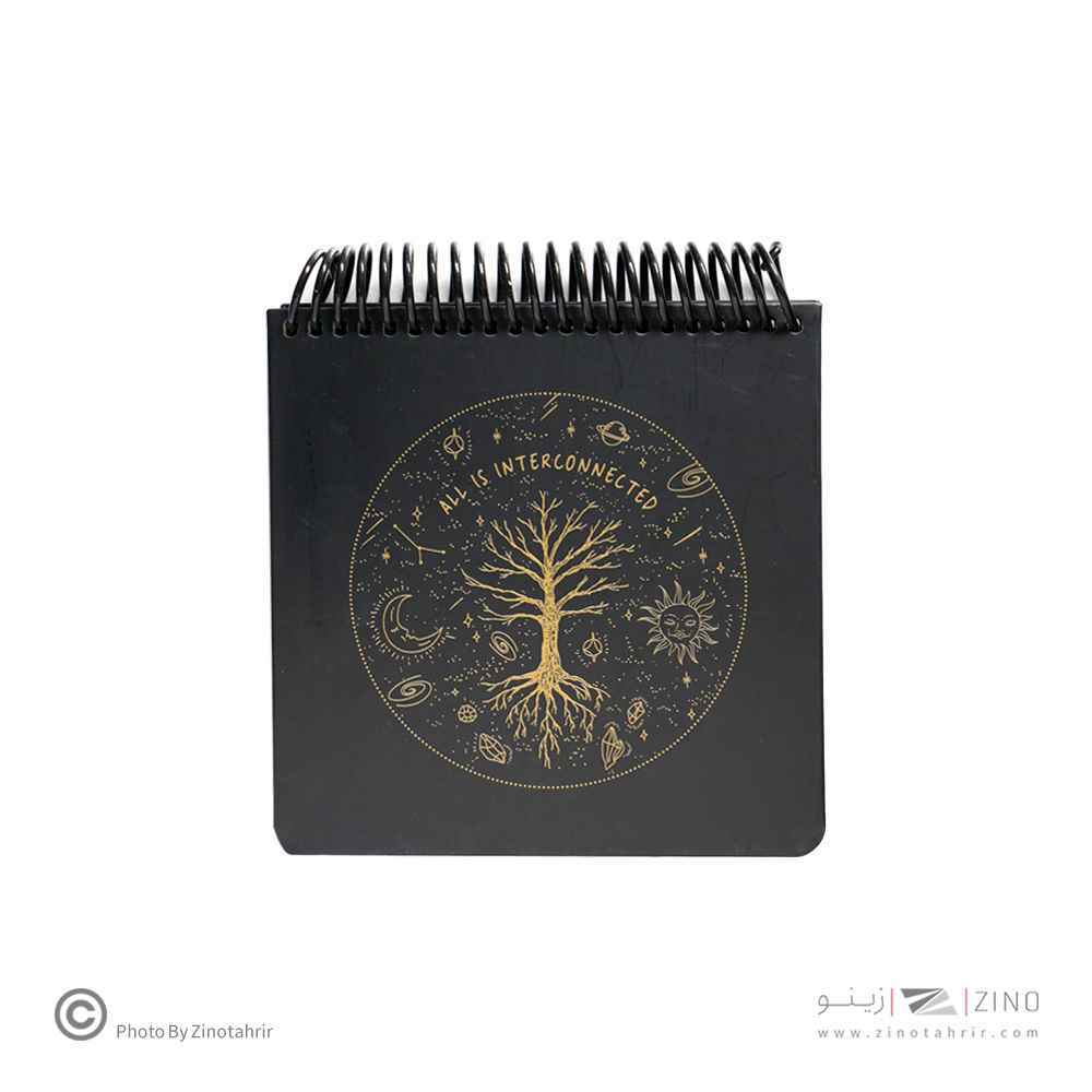 دفتر80برگ کاغذ مشکی(بی خط)140*140سیمی جلد سخت لانگو کدBN-405